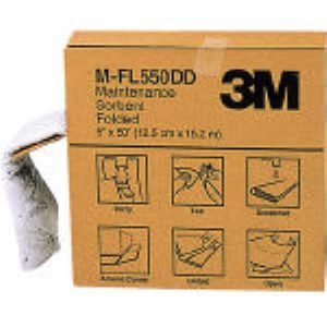 ３Ｍ M-FL550DD 液体吸収材　メンテナンスソーベント　フォールデッドタイプ 125MMX15M MFL550DD