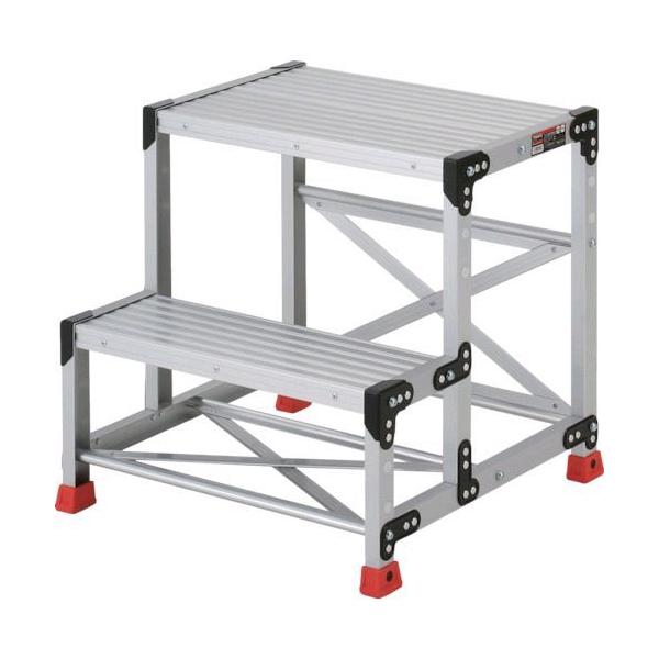 【個数：1個】トラスコ TRUSCO TSF-266 直送 代引不可・他メーカー同梱不可 作業用踏台 アルミ製・高強度タイプ ２段 TSF266 262-1657の通販は 28,969円