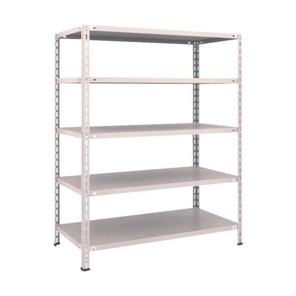 【個人宅配送不可】トラスコ TRUSCO L54W-15NG 直送 代引不可 スチールラック 軽量棚 中棚ボルトレス型１２００Ｘ６００Ｘ１５００ ５段 ネオグレーの通販は