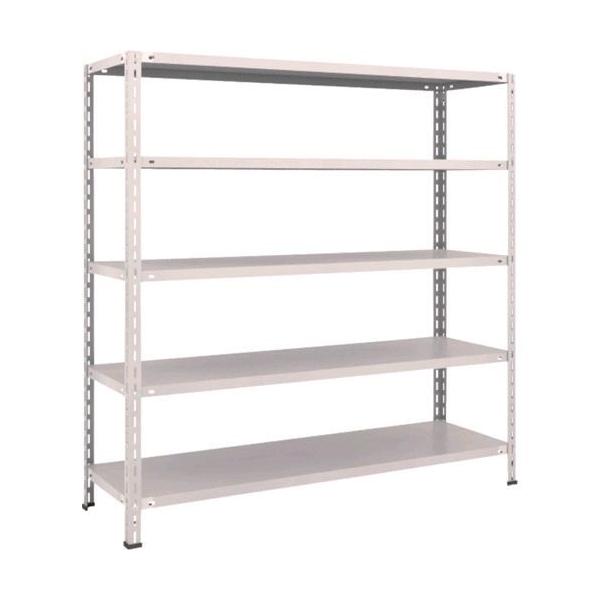 【個人宅配送不可】トラスコ TRUSCO L55X-15NG 直送 代引不可 スチールラック 軽量棚 中棚ボルトレス型１５００Ｘ４５０Ｘ１５００ ５段 ネオグレーの通販は 19,228円