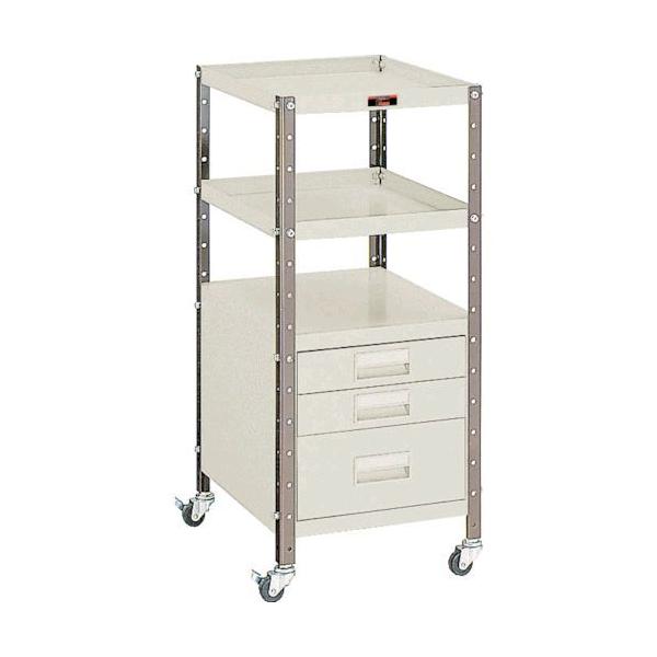 【個人宅配送不可】 トラスコ TRUSCO VS-2 直送 代引不可 Ｖ型ツールワゴン ３５０Ｘ４２０ＸＨ７９８ ３段引出付 VS2の通販は 49,678円