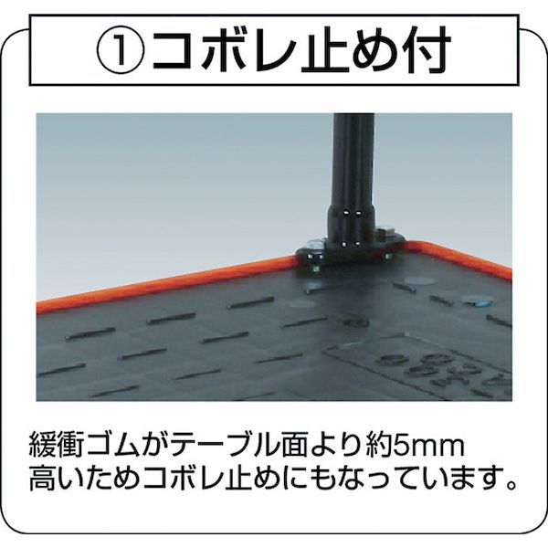 【個人宅配送不可】【個数：1個】トラスコ中山 MKP302AC 直送 代引不可 ＭＫＰ樹脂製台車 固定式 ９０６Ｘ６１６ エアキャスター付 361-6_1