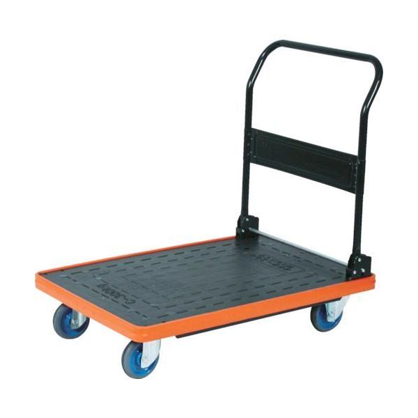 【個人宅配送不可】【個数：1個】トラスコ中山 MKP301AC 直送 代引不可 ＭＫＰ樹脂製台車 折りたたみ式 ９０６Ｘ６１６ エアキャスター付 361-6070の通販は