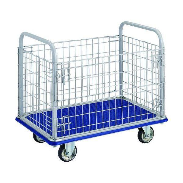 【個人宅配送不可】トラスコ中山 TRUSCO 307N 直送 代引不可 プレス製台車 ドンキーカート 金網付９１５×６１５の通販は