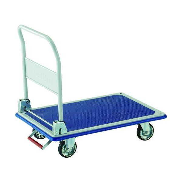 【個人宅配送不可】ＴＲＵＳＣＯ 301NKB 直送 代引不可 プレス製台車 ドンキーカート 折りたたみ式９１５×６１５ ピン式固定車ストッパー付