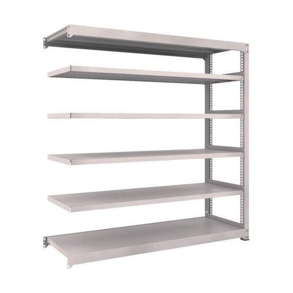 【個人宅配送不可】直送 代引不可 トラスコ TRUSCO M3-6666BNG スチールラック Ｍ３型 Ｗ１８００×Ｄ５７１×Ｈ１８００ ６段 連結 ネオグレーの通販は 48,625円