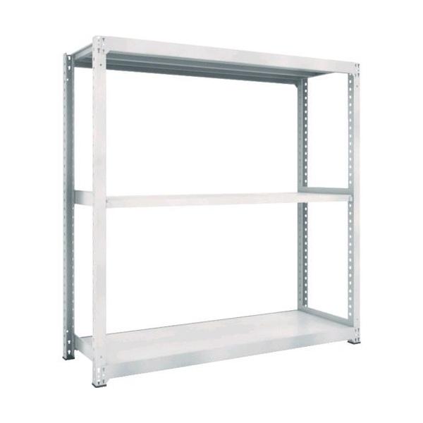 【個人宅配送不可】直送 代引不可 トラスコ TRUSCO M5-6693NG スチールラック Ｍ５型中量棚 １８００Ｘ９２１ＸＨ１８００ ３段 単体 ネオグレーの通販は