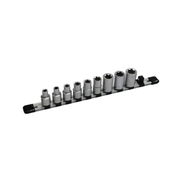 前田金属工業 TONE HTXE409 ヘックスローブソケットセット Ｅ型トルクスソケットセット ホルダー付 差込角１２．７ｍｍ トネ 1S