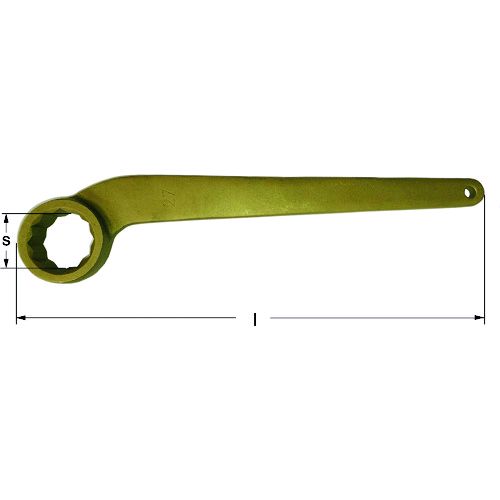 Ａｍｐｃｏスイス AY0026B 防爆カーブヘッドボックスめがねレンチ 二面幅寸法２６ｍｍ