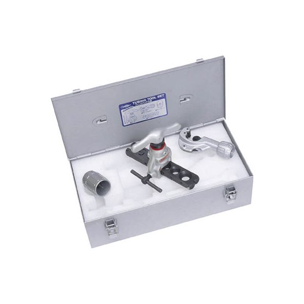 スーパーツール TS456WH チュービングツールセット 偏芯式 フィードハンドル型 新冷媒・新規格対応 インチサイズ用 偏心式 1S フィードハの通販は