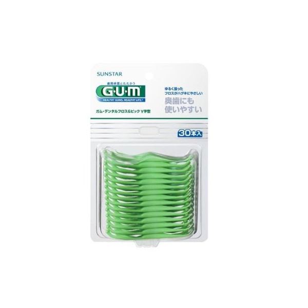最大1000円OFFクーポン利用可能】4901616215054 ガムデンタルフロス＆ピックY字型30P【期間：8/7 10：00～8/11  9：59】の通販はau PAY マーケット - 測定器・工具のイーデンキ