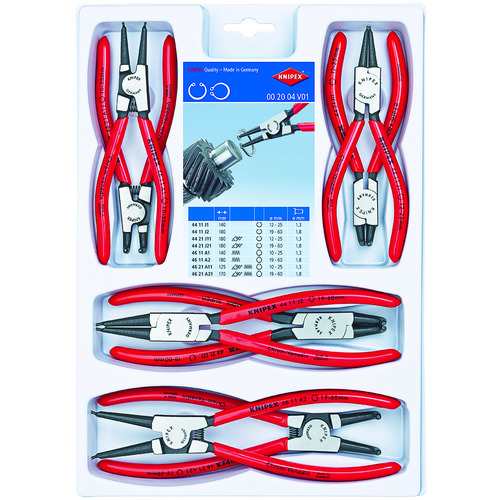 ＫＮＩＰＥＸ  002004V01  002004V01　８本組　スナップリングプライヤー 002004V01の通販は 26,528円