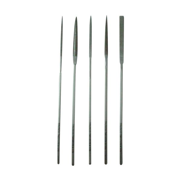 トラスコ TRUSCO TMIS2 ダイヤモンドミニヤスリ 平・半丸・丸・三角・角 5本組セット 細目