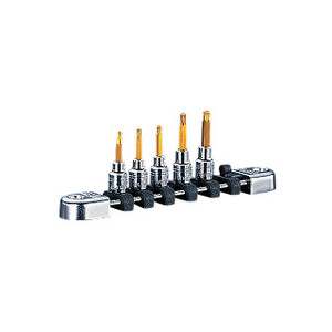 KTC 京都機械工具 NTQ4T05A 6.3sq.T型トルクスビットソケットセット 5コ組 NTQ-4T05A