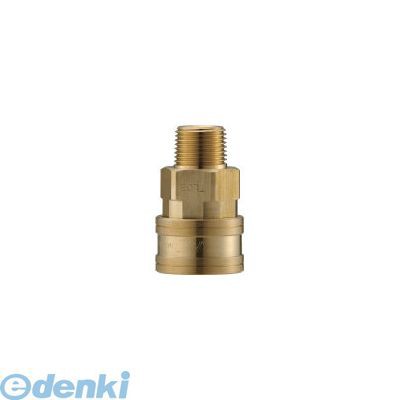 長堀工業 ナック CTL12SM2 クイックカップリング TL型 真鍮製 メネジ取付用ソケット Rc1 1/2 364-5550の通販は