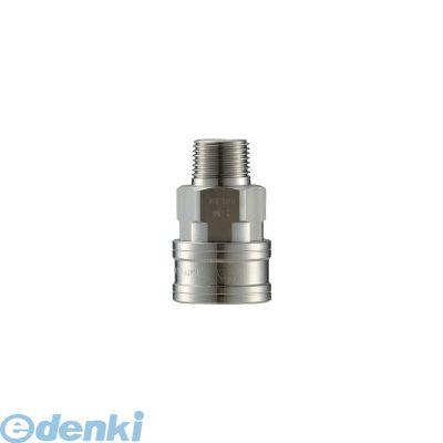 長堀工業 ナック CTL12SM3 クイックカップリング ＴＬ型 ステンレス製 メネジ取付用ソケット Ｒｃ１ １／２ 364-5568