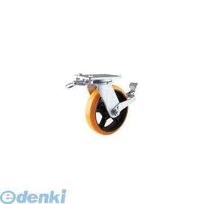 ヨドノ SDUJ200STTL 重量用高硬度ウレタン自在車200φストッパー・旋回ロック付の通販は