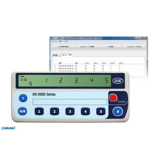 ライン精機（LINE） ［DK-5005B］ 電子数取器 ５連式 DK5005B