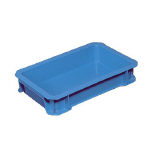 ＤＩＣプラスチック ［DA-5L B］ ＤＡ型コンテナＤＡ−５Ｌ　外寸：Ｗ３２６×Ｄ２０４×Ｈ６１　青 DA5LB 500-4837