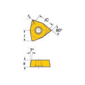 ＳＶ WCMX 05 03 08 R-53 3040 【10個入】コロマントＵドリル用チップ ３６０ ３０４０ WCMX050308R533040の通販は 15,173円