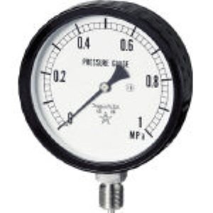右下 ［G311-261-0.1MP］ ステンレス圧力計 Ａ枠立型・φ７５ 圧力レンジ０〜０．１０ＭＰａ圧力 ゲージ  G3112610.1MP 332-8058