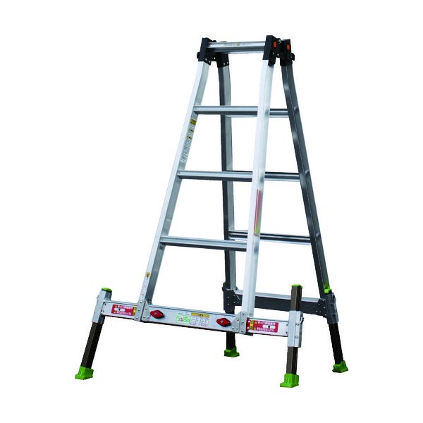 D-150 アウトリガー内蔵４脚伸縮式 兼用脚立 ダン吉 Ｄ−１５０ Ｈ＝１５００ の通販は