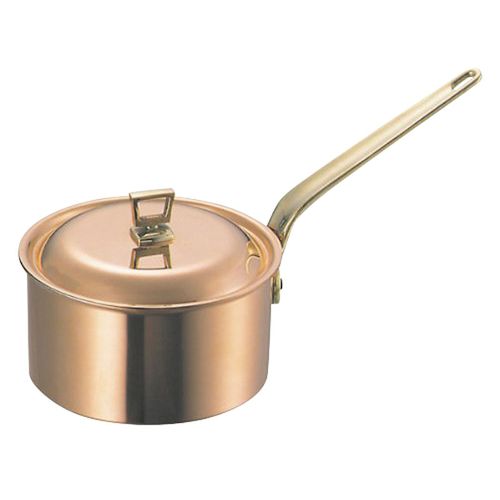 真鍮片手鍋 4562283617482 和田助製作所 銅片手鍋深型蓋付18cm SW 片手鍋18cm 業務