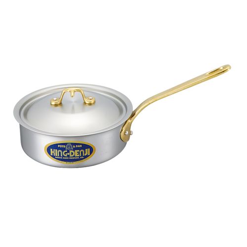 4571335092580 中尾アルミ製作所 キングデンジ 浅型片手鍋 18cm 1．6L 05-0005-0502