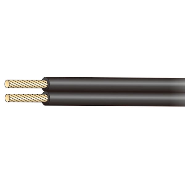 JAPPY ジャッピー VFF 0.75SQ【100個入】 ｸﾛ ﾎﾞﾋﾞﾝK JB ビニル平形コード VFF0.