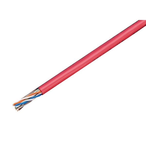 JAPPY ジャッピー TPCC5 0.5MM X 4P ｱｶ JP 【300個入】 Cat5e LANケーブル