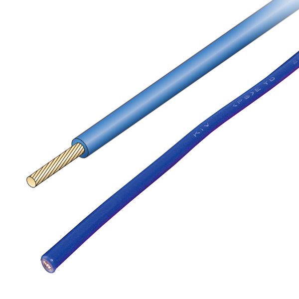 JAPPY ジャッピー KIV 5.5SQ-JP ｱｵ 【100個入】 600V電気機器用ビニル絶縁電線 KIV