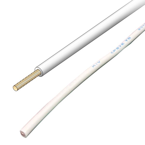 JAPPY ジャッピー KIV 5.5SQ-JP ｼﾛ 【100個入】 600V電気機器用ビニル絶縁電線 KIV