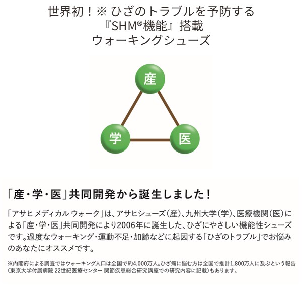 アサヒシューズ ASAHI 4963507479600 KV78493 メディカルウォークWK L031 ブラック 25.0cm