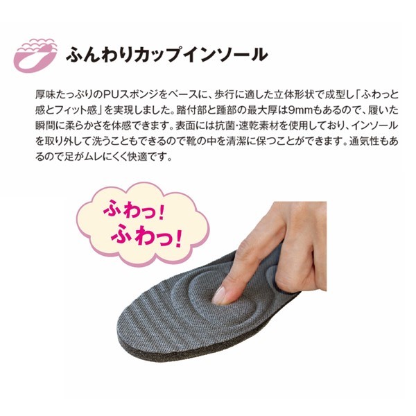 アサヒシューズ ASAHI 4963507434609 AF39859 トップドライTDY3985 ライトグレー 22．0cm_3