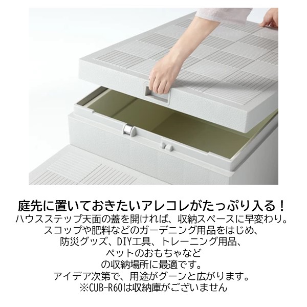 城東テクノ Ｊｏｔｏ CUB-R60S-SG 直送 代引不可 ハウスステップRタイプ 色：スモークグレー【SG】 CUBR60SSG