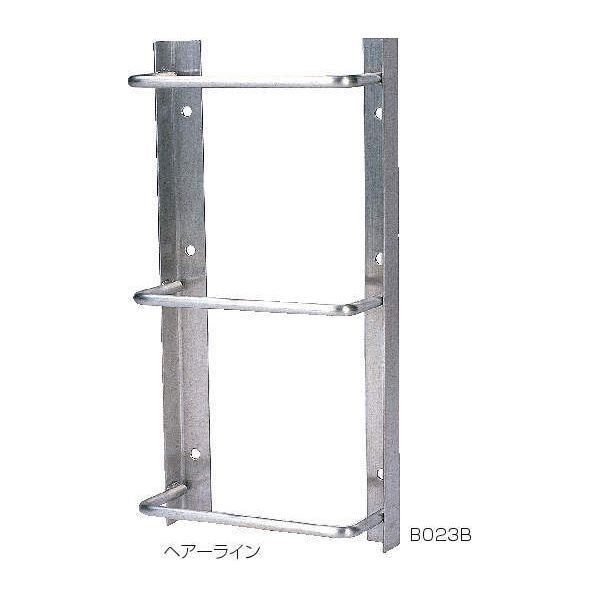 【人間宅送りとどける不可】熊モト B423J 直送 代引不可・他製造会社同梱不可 check メッキ 塔屋タラップL型 H700