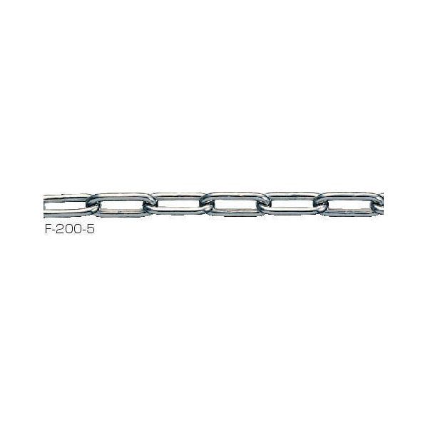 クマモト F-200-8.5 PLUS メッキ チェーン 小判 8．3×30m F2008.5
