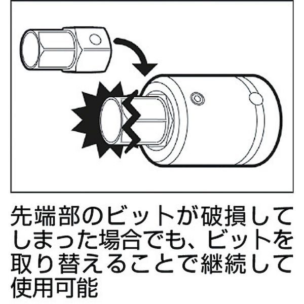 前田金属工業 ＴＯＮＥ 12AH41H インパクト用ヘキサゴンソケット 差替式 対辺寸法４１ｍｍ 387-5300 12AH-41H トネの通販は