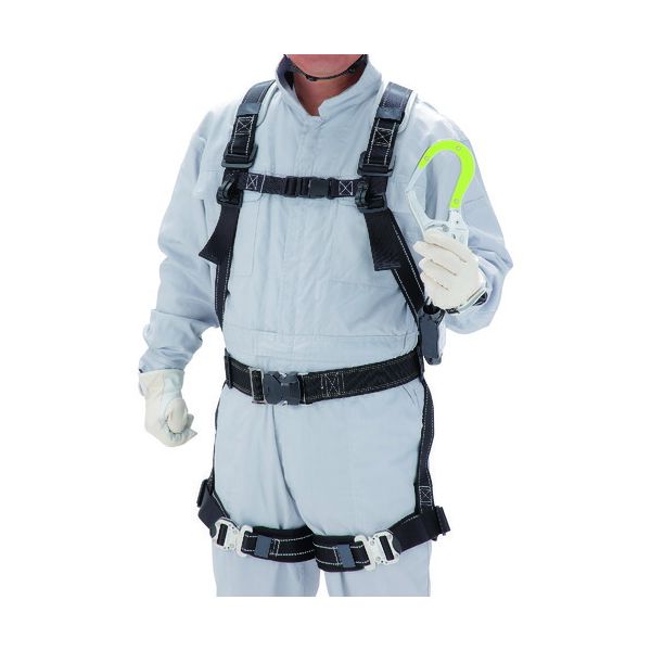 トーヨーセフティ 133-TR-Y フルハーネス型 巻取式 小型 タイプ１ シングルランヤード 黄色樹脂蛍光プレートフックフック 133TRYの通販は