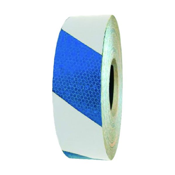 セーフラン 14358 高輝度反射テープ　青白　幅５０ｍｍ×５０ｍの通販は 7,216円