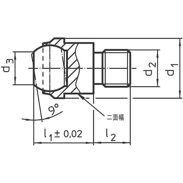 ＨＡＬＤＥＲ 22730.0018 揺動パッド　オネジ付、フラット