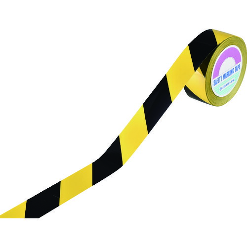 日本緑十字 149036 ガードテープ ラインテープ 黄／黒 再剥離タイプ ＧＴＨ−５０１ＴＲ ５０ｍｍ幅×１００ｍ149036 363-2016の通販は