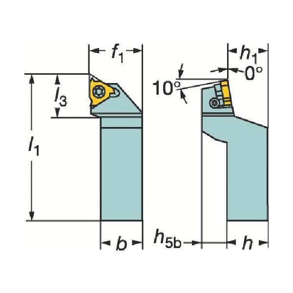 サンドビック ＳＶ 266LFGZ252516 コロスレッド266 ねじ切りシャンクバイト 362-4731【キャンセル不可】の通販は