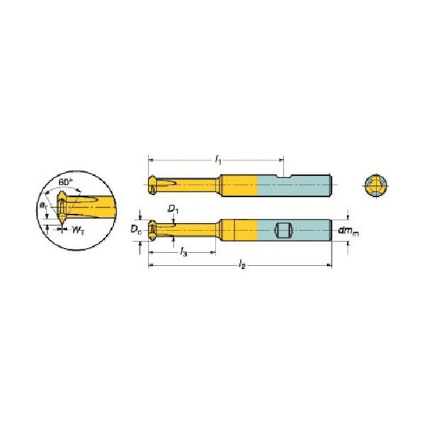 サンドビック ＳＶ 326R08B25100VMTH コロミル326ソリッドエンドミル 1025 604-7203【キャンセル不可】