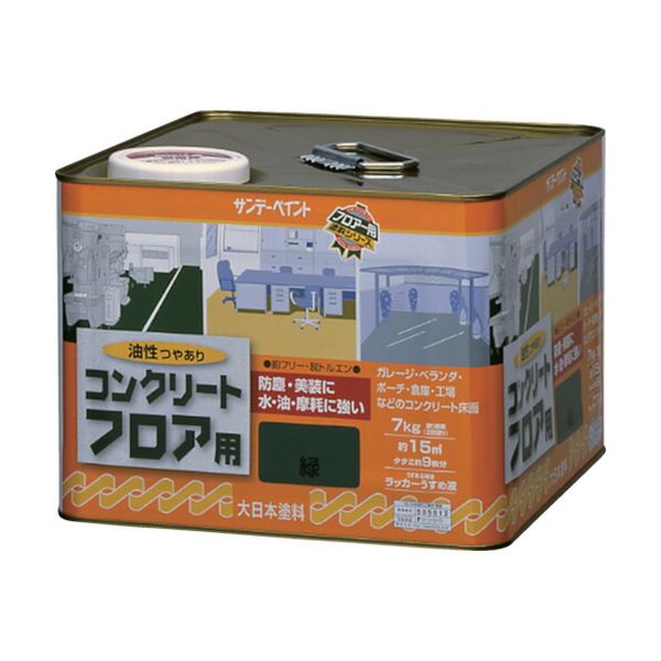 サンデーペイント 267590 油性コンクリートフロア用 7kg ライトグレー 267590 tr-8186406 11,451円