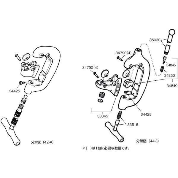 リジッド（RIDGID） ［35030］ E-1176 パイプ ハンドル F／44-Sの通販