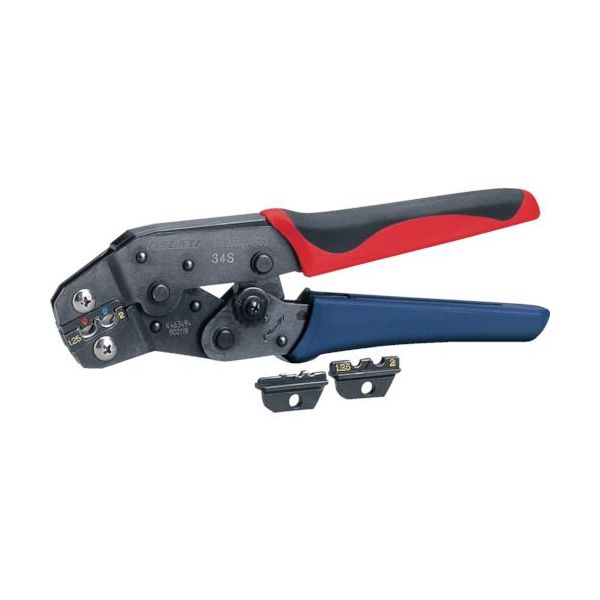 マクセルイズミ【旧泉精器製作所】 34S 工具 絶縁・裸端子用ダイス付 IZUMI 4906274800338 手動片手式圧着工具の通販は