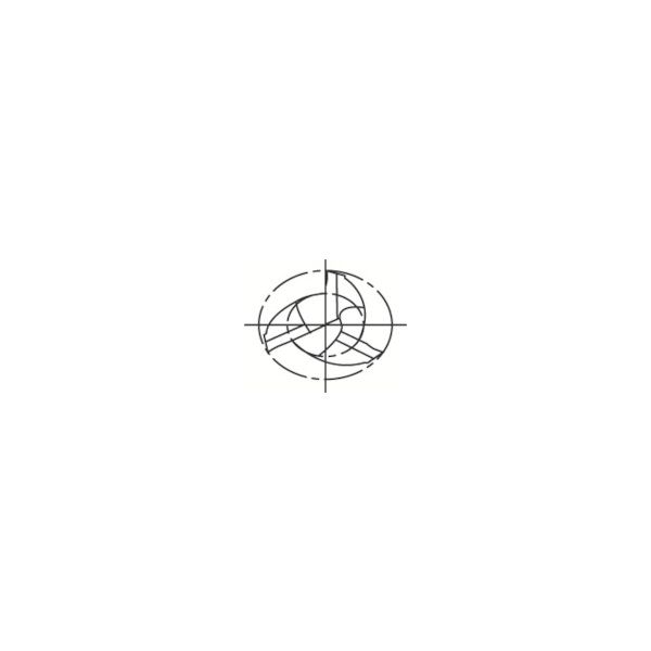 グーリング 3636 016.000 強ねじれスクエアエンドミル ３枚刃 刃径１６．０ｍｍ3636 016.000 330-2083_3