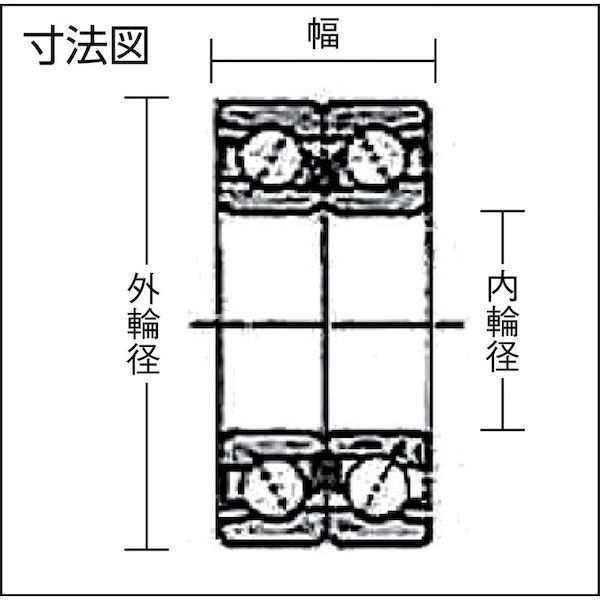 ＮＴＮ ［7216DB］Ｂ 中形ボールベアリング 背面組合せ 内径８０ｍｍ外径１４０ｍｍ幅５２ｍｍ7216DB1260