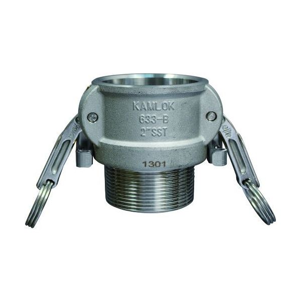 トヨックス 633-BBL 1-1/2 SST カムロック ツインロックタイプカプラー オネジ ステンレス ６３３−ＢＢＬ １−１／２インチ ＳＳＴ１／